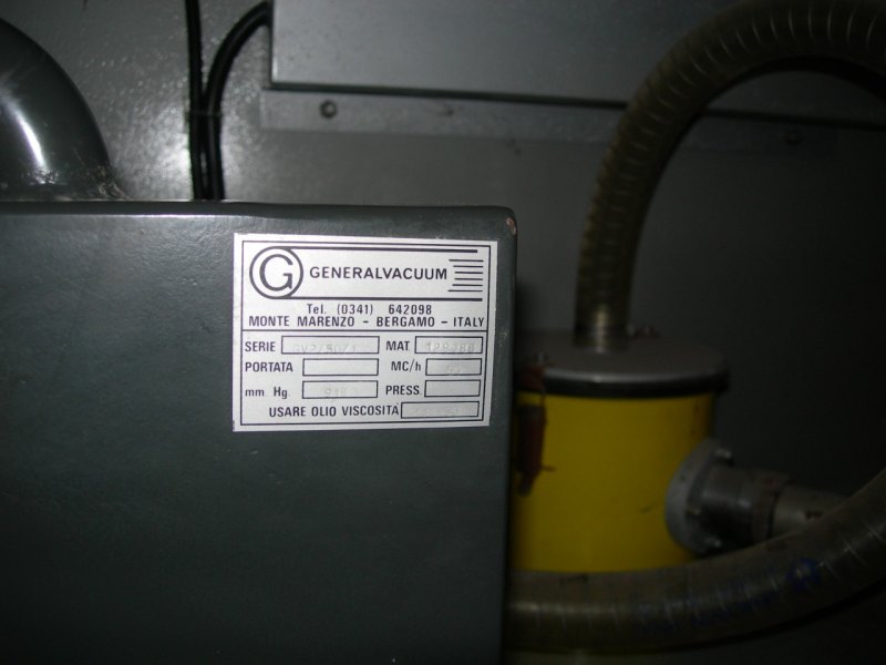 POMPA DA VUOTO CON FILTRO – GENERAL VACUUM – GV2/50/1