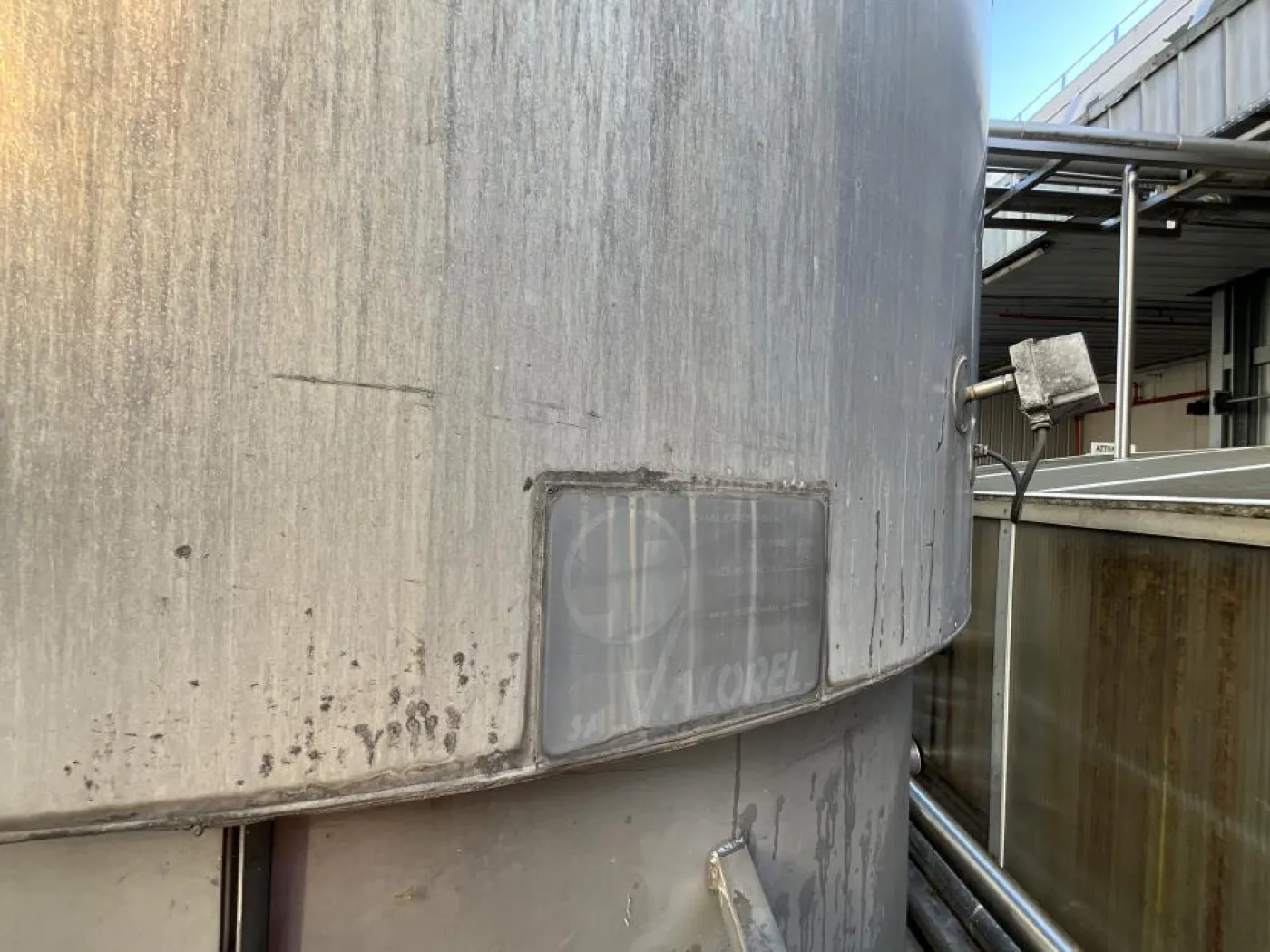 Chaudronnerie Tuyauterie Chaudronnerie Tuyauterie 39000 Litre Vertical Stainless Steel Storage Tank - T4 - 8