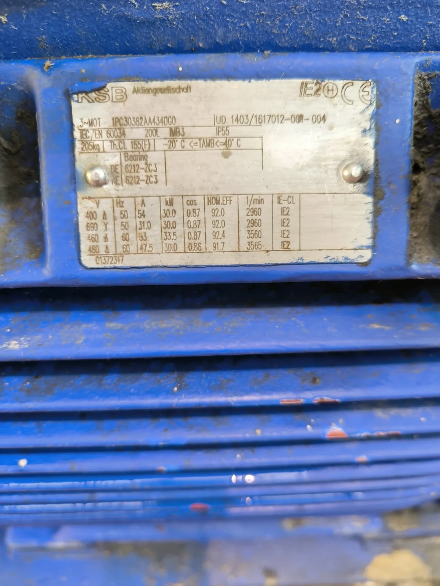KSB MTCA65/3C-5.1 10.81 HORIZONTAL MULTISTAGE CENTRIFUGAL PUMP 65 m3/h 30 KW - 7