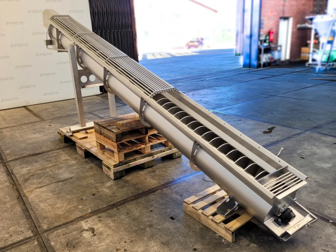 Inclined À vis Convoyeur - Horizontal screw conveyor - 4