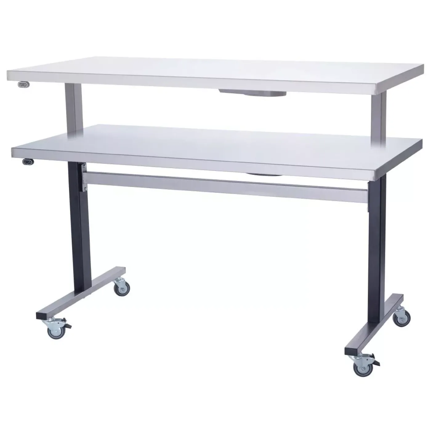Parry Stainless Steel Adjustable Height Table Wide Electric Mobile 1500mm - islandcatering - 2