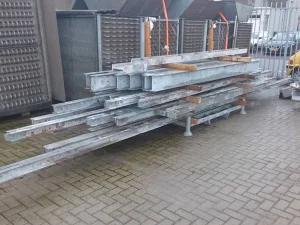 Double u-profile + I beams profile