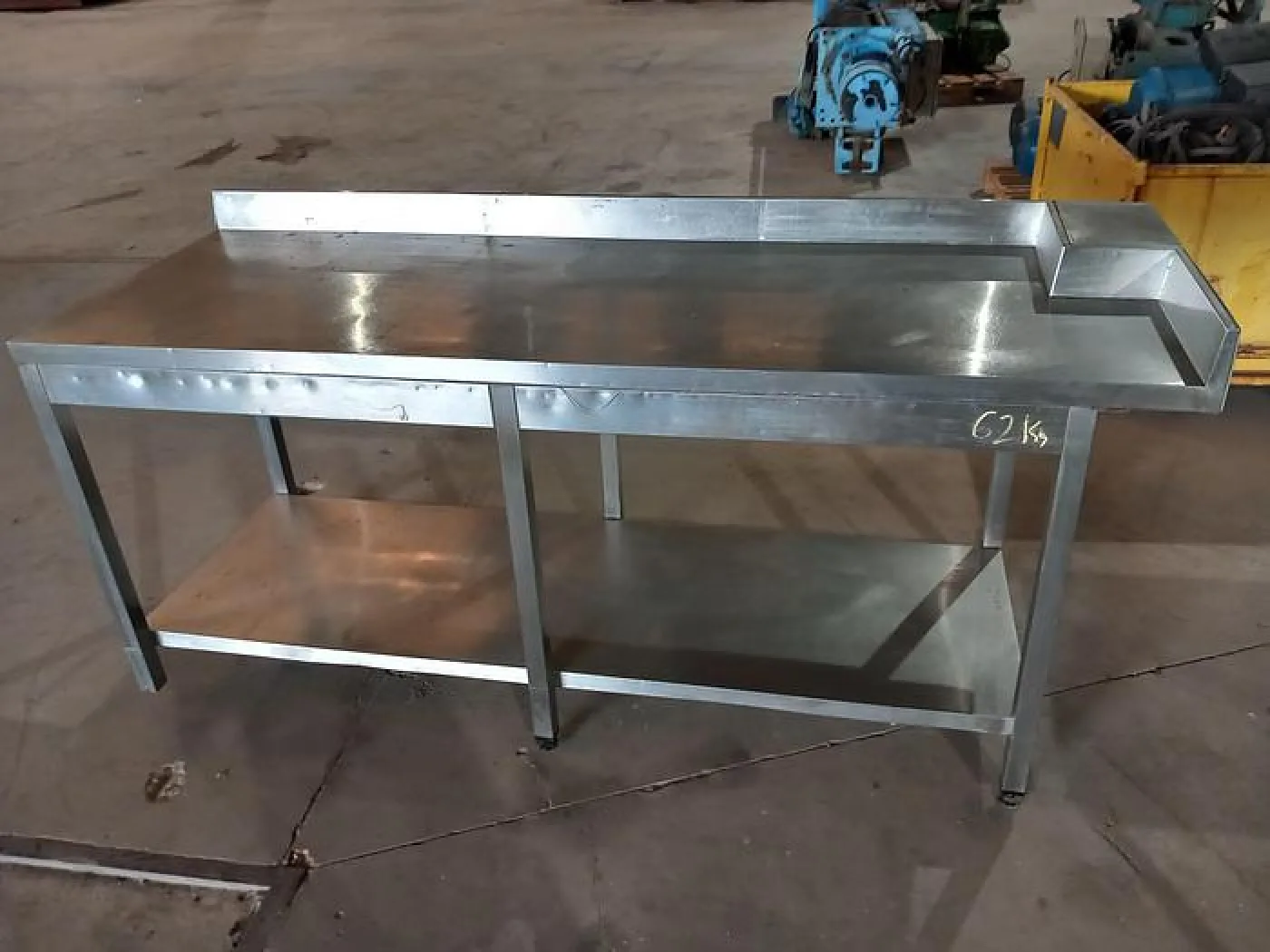 Mesa de inox 2X0,7 metros - 1