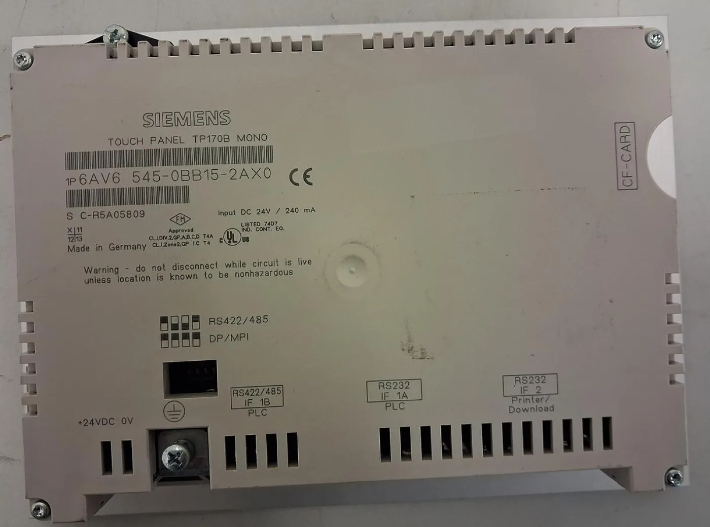 Siemens SIMATIC TP 170B MONO - 5