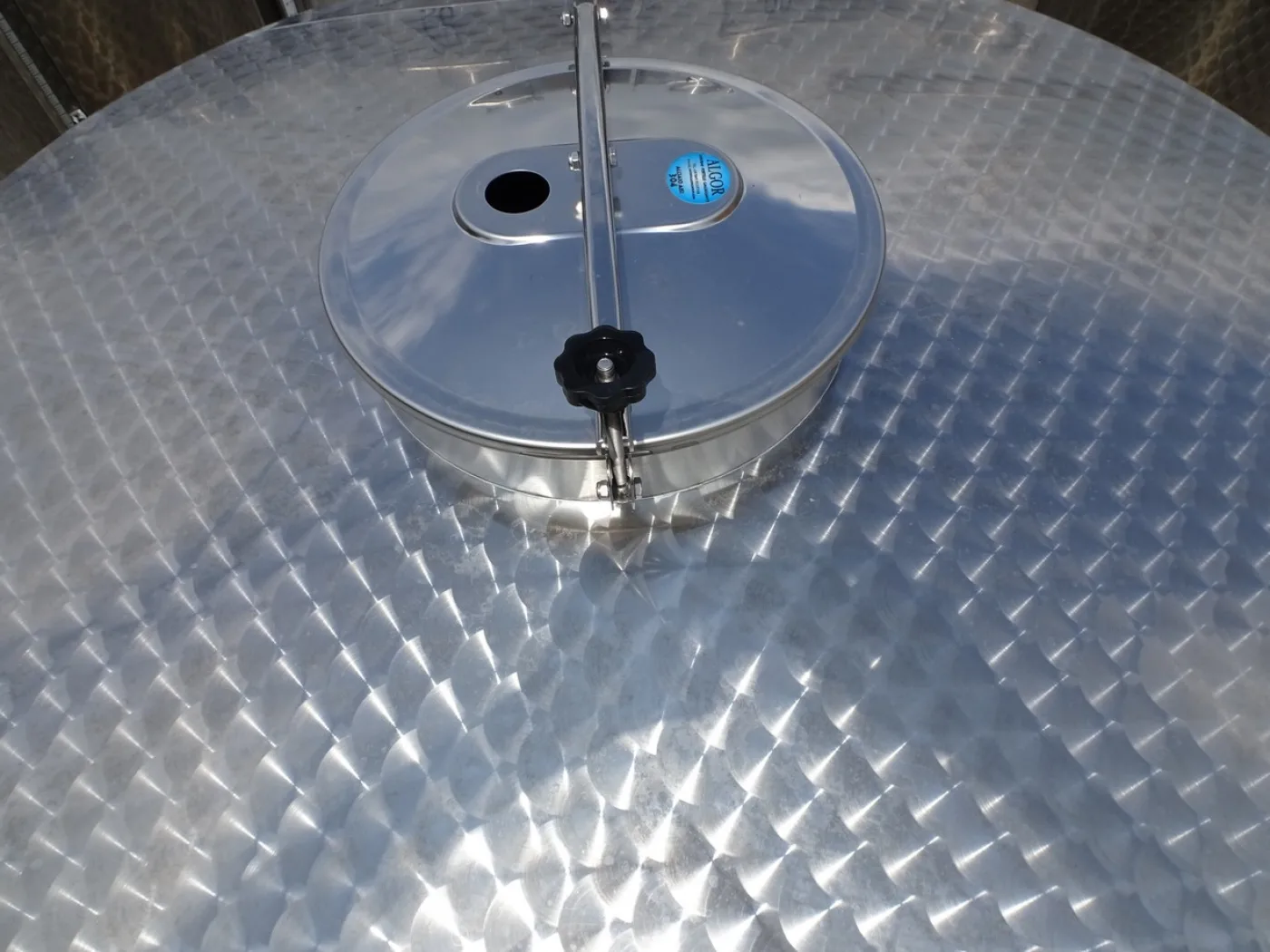 STAINLESS STEEL TANKS CAPACITY LITERS 5000 STORAGE MODEL CONICAL BOTTOM NEW EQUIPMENT - 6