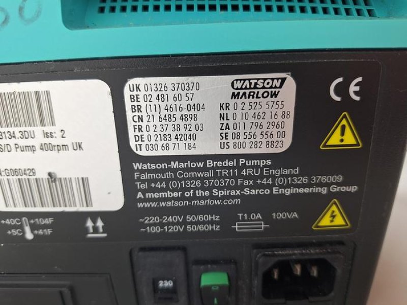 Watson Marlow SCIQ 323 Peristaltic Pump