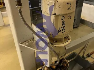 Drehschieber-Massepumpe RASCH - Type P-1, mit ca. 1.000 kg Stundenleistung.