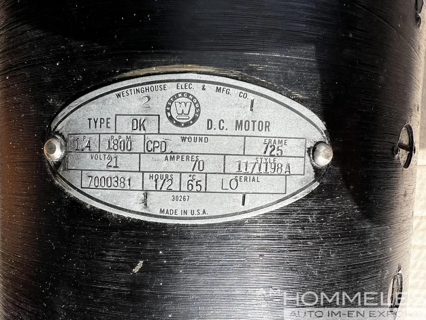 MOTOR ELECTRIC, STAB.&TRAVER PUMP - 2