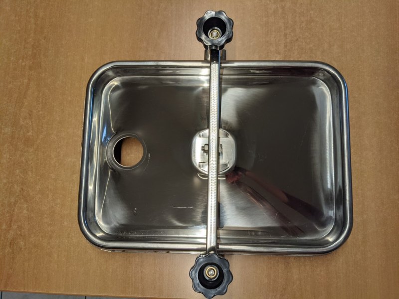 SERIES OF UPPER MANHOLES IN STAINLESS STEEL FOR CONCRETE, NEW EQUIPMENT