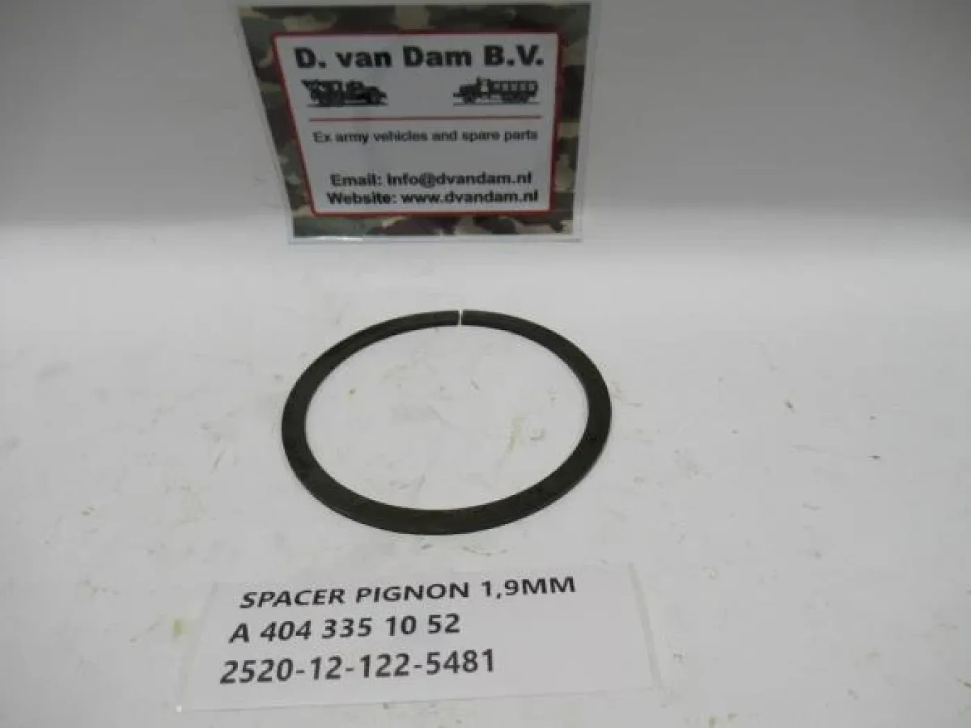 Spacer pignon 1,9MM - 1