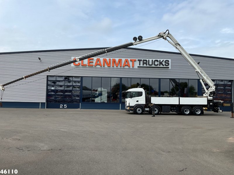 Scania R 144 8x4 Retarder MKG 55 Tonmeter Dachdecker Kran