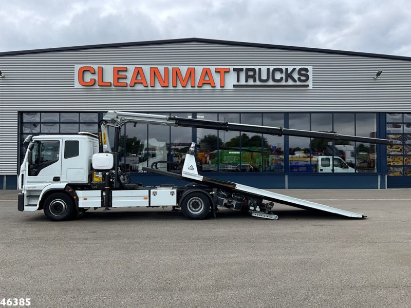 Iveco Eurocargo ML160E32 Euro 6 Falkom Abschlepp + Palfinger 19 Tonmeter laadkraan