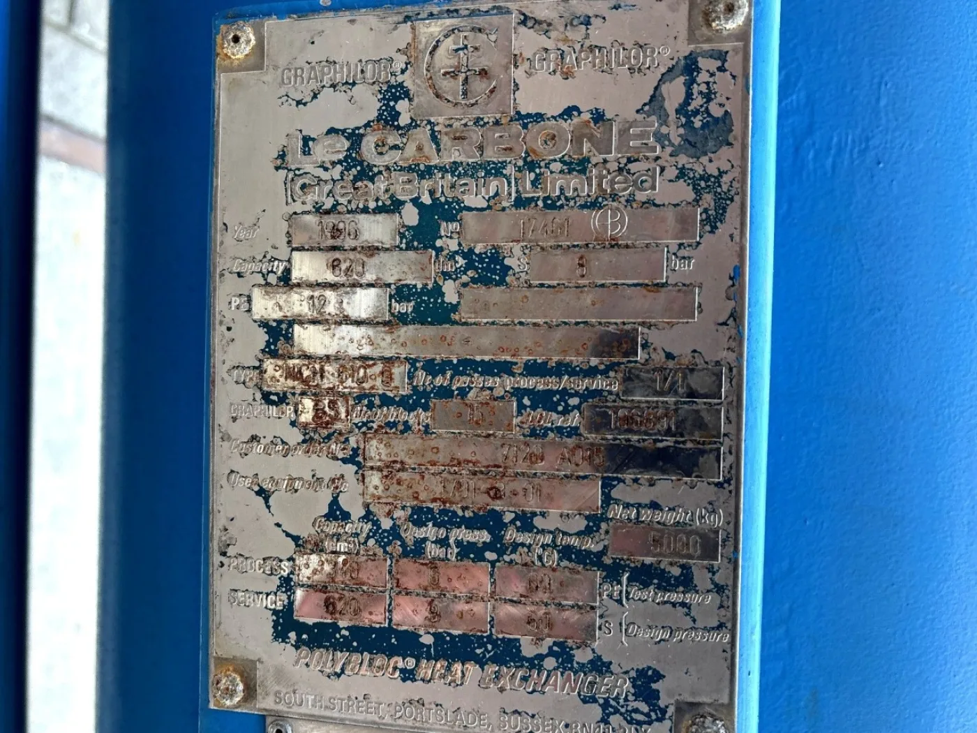 Le Carbone-Lorraine NCH 61OG ± 80 m² - Shell and tube heat exchanger - 1