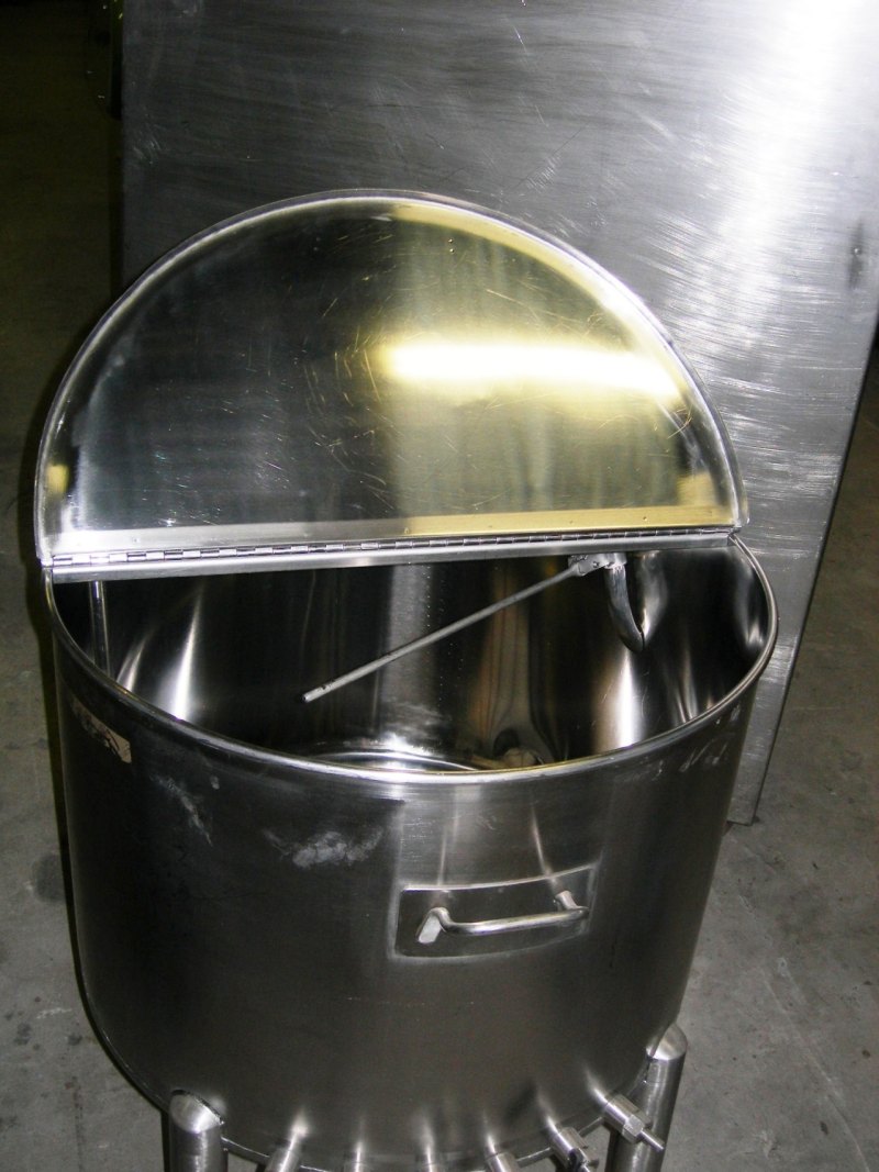 SERBATOIO CARRELLATO IN ACCIAIO INOX