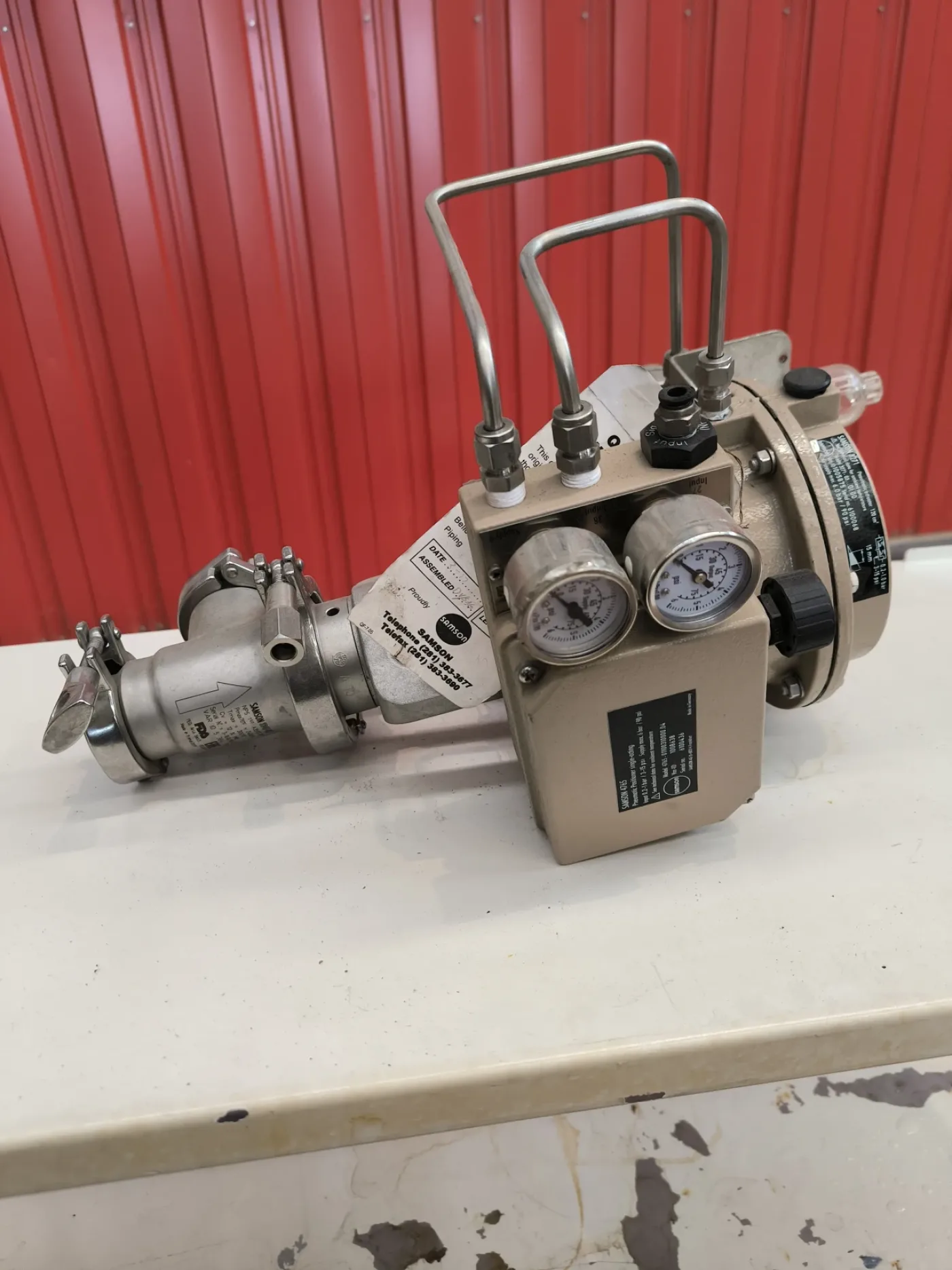 PROPORTIONAL CONTROL VALVE SAMSON 3271 WITH PNEUMATIC ACTUATOR SAMSON 4765 UNUSED - 2