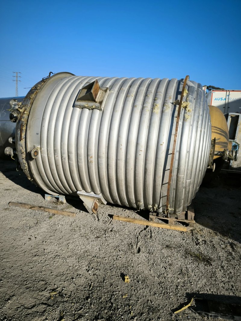 BACHILLER STAINLESS STEEL REACTOR 14100 LITRES WITH HALF SHANKS