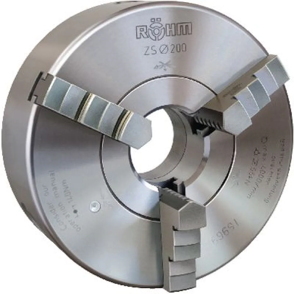 MANDRIN "ROEHM" ZS-600 à 2 jeux de 3 mors dia. 125 mm,