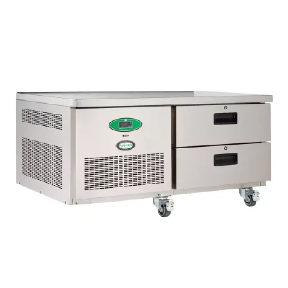 Foster LL2/1HDRW/14-115 2 Drawer Low Level Reduced Width Stainless Steel Refrigerated Counter 140 Litres - islandcatering