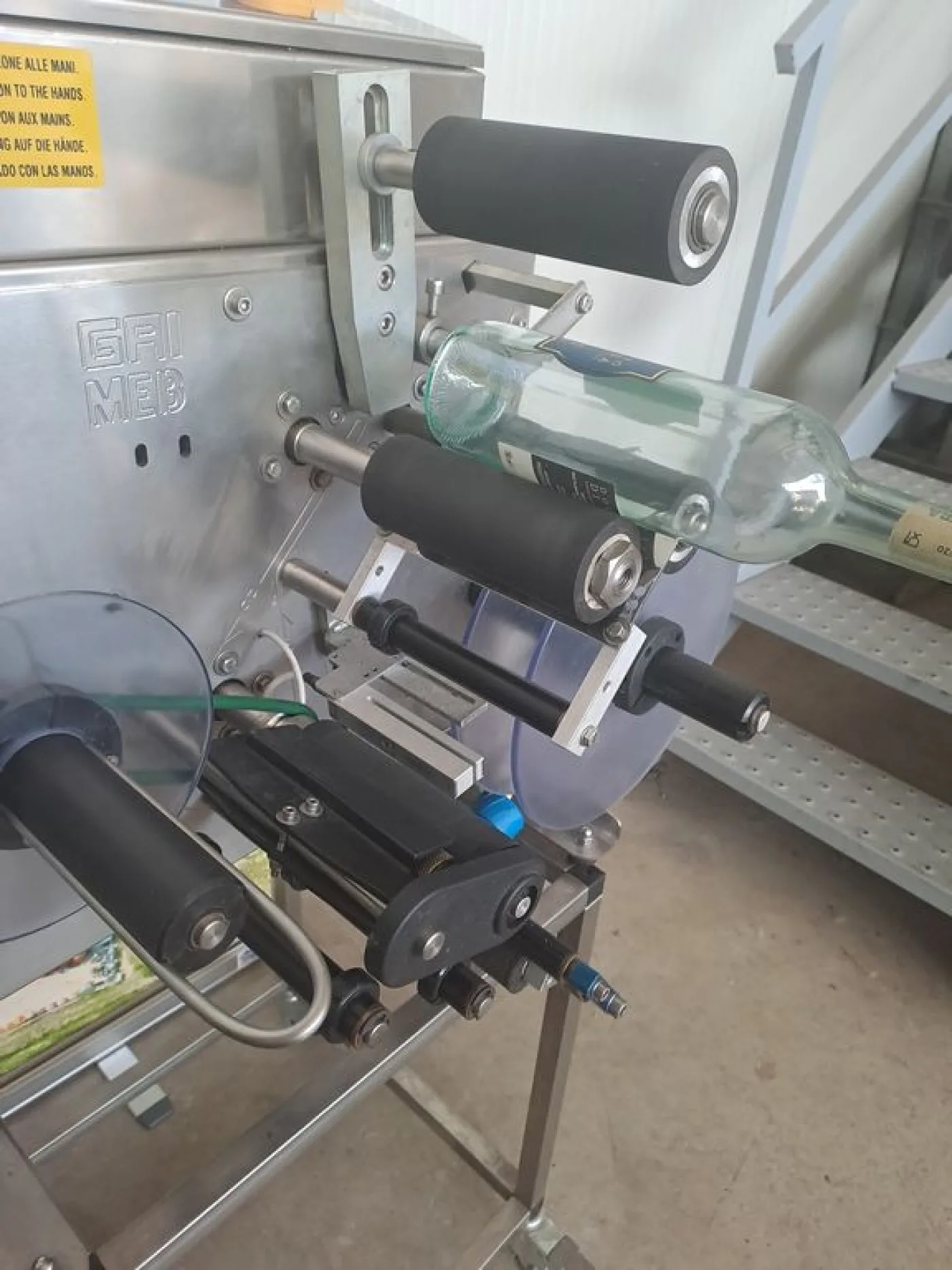 SEMI-AUTOMATIC SELF-ADHESIVE LABELING MACHINE MEB MOD. ADS/1 BENCH MODEL, SECON HAND MACHINE - 8