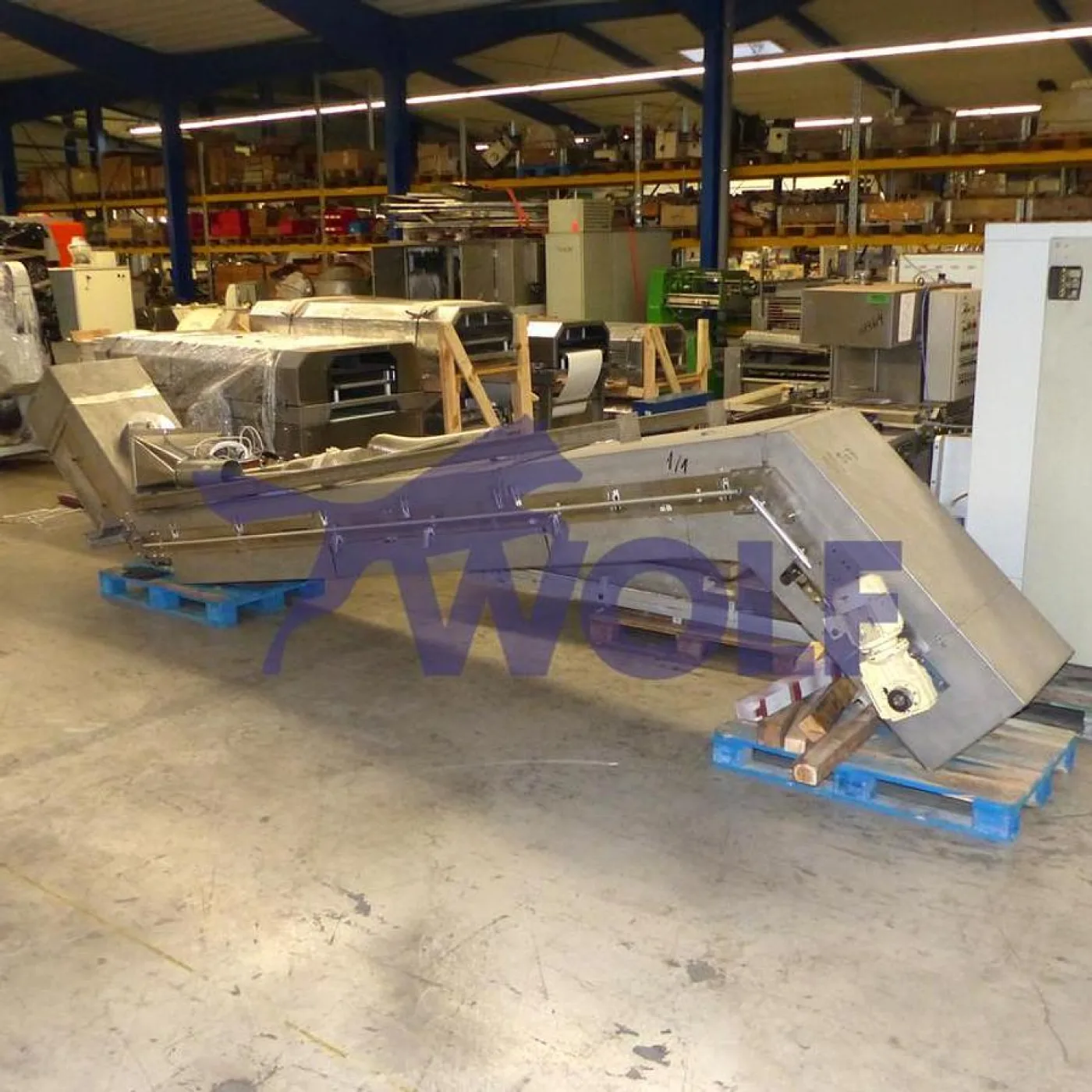 Stollen-Steigförderband FREI FÖRDERTECHNIK - mit ca. 3, 5 Meter Abwurfhöhe. - 2
