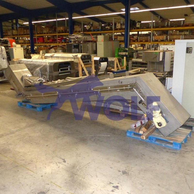 Stollen-Steigförderband FREI FÖRDERTECHNIK - mit ca. 3, 5 Meter Abwurfhöhe.