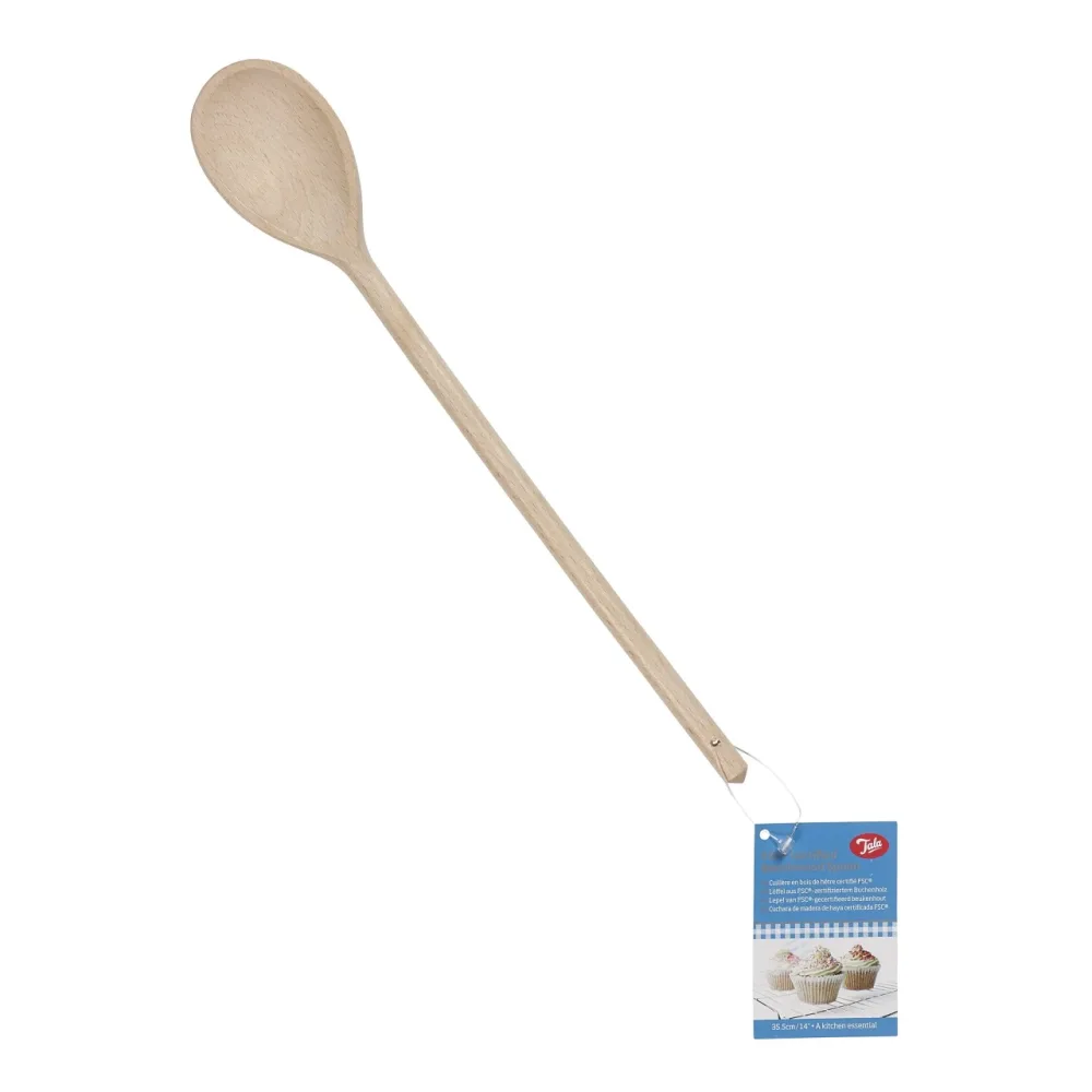 Tala 35.5cm Spoon Waxed - FSC (Pack of 12) - islandcatering