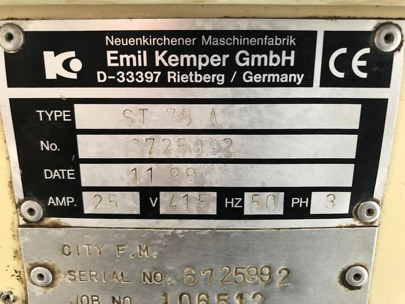 Kemper ST 75 A Removable Bowl Spiral Mixer - 3