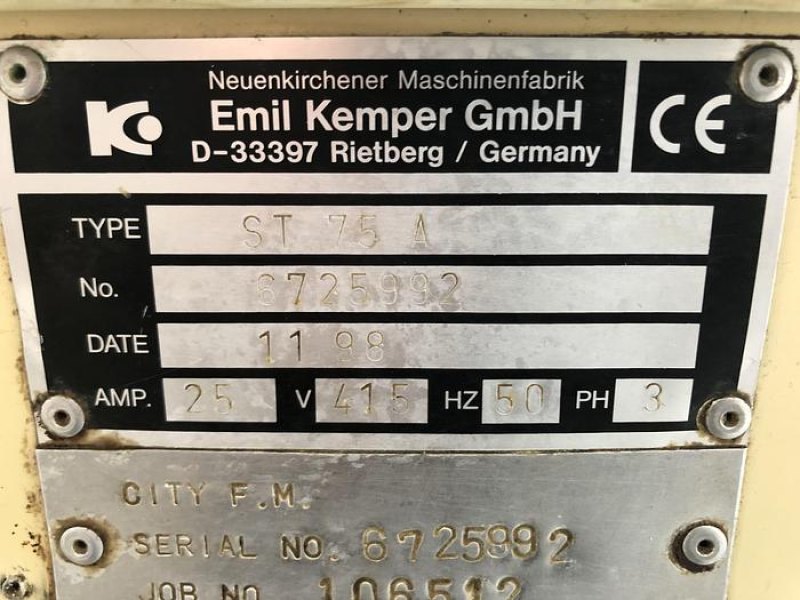 Kemper ST 75 A Removable Bowl Spiral Mixer