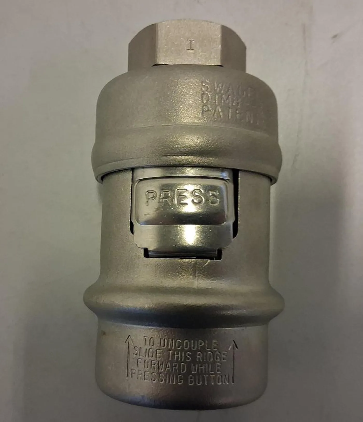 Swagelok QC6 Schnellkupplung – Edelstahlkupplung mit Rückschlag & Push-to-Connect Mechanik - 3