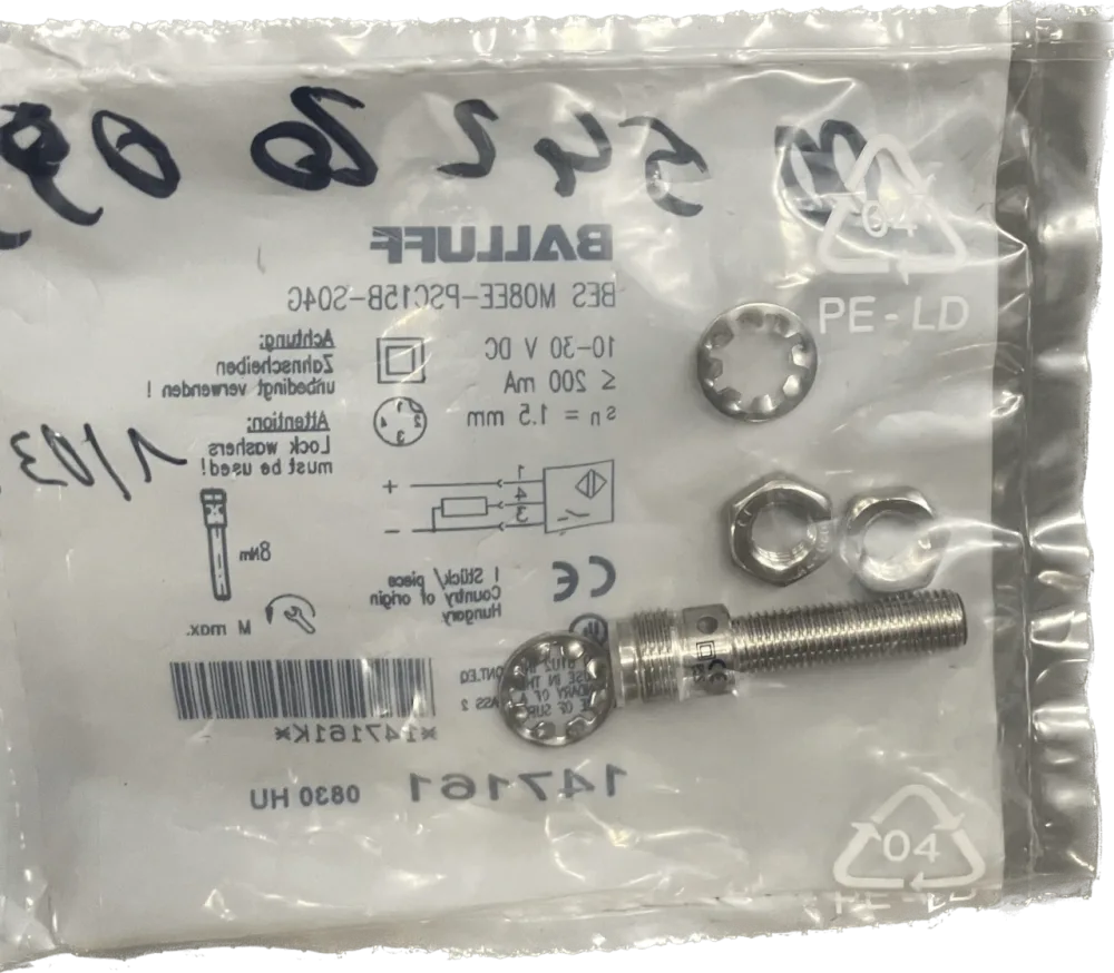 BALLUFF Induktive Standardsensoren mit Vorzugstypen BES M08EE-PSC15B-S04G