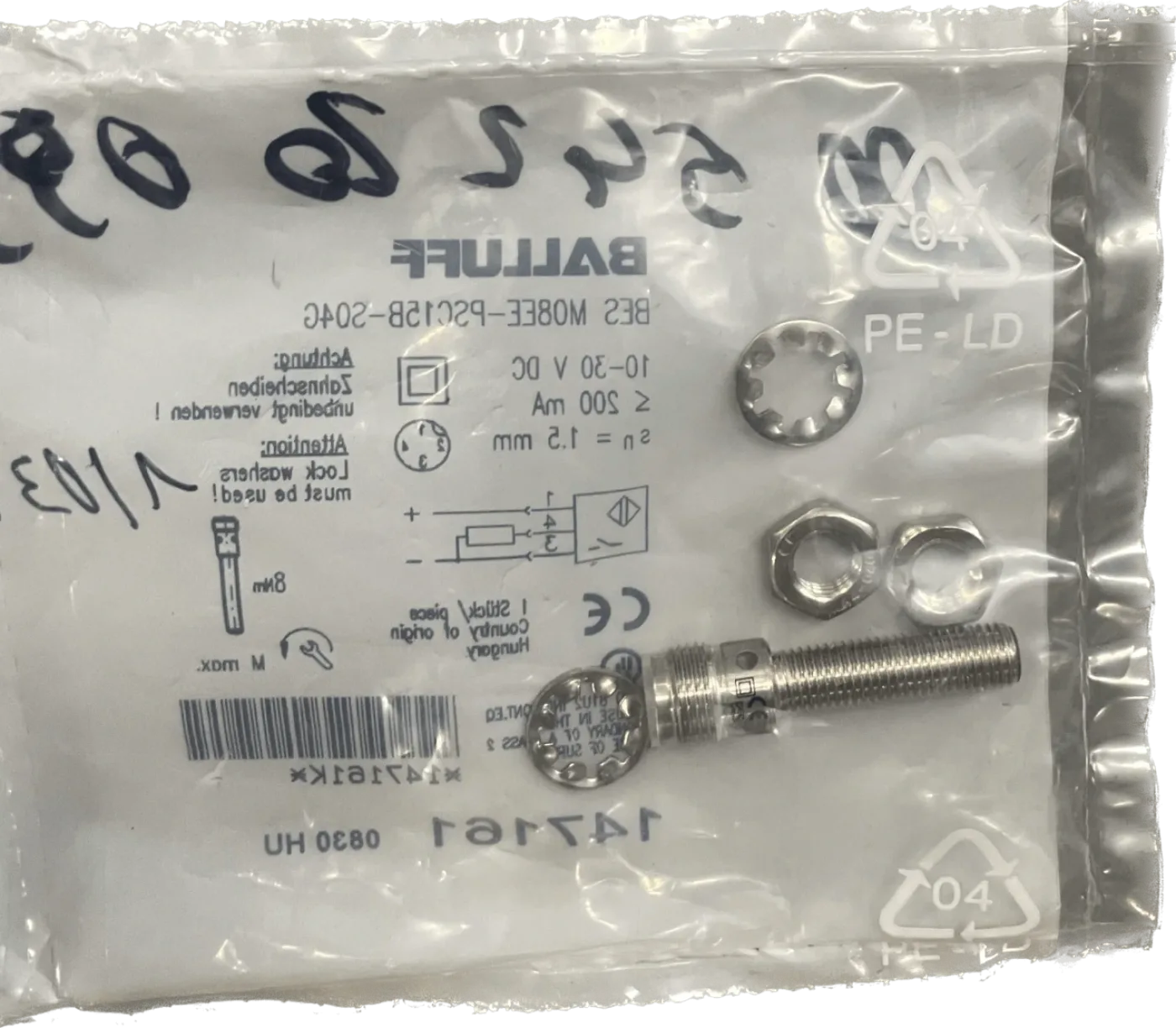 BALLUFF Induktive Standardsensoren mit Vorzugstypen BES M08EE-PSC15B-S04G - 1