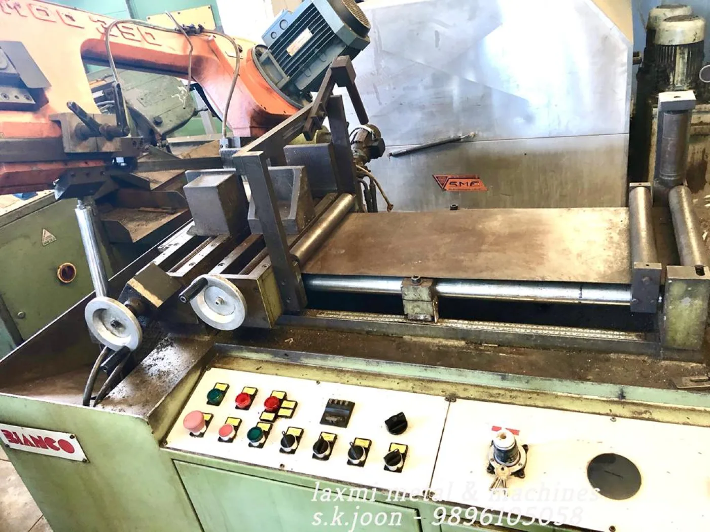 AUTOMATIC BENDSAW with ROLLER CONVEYOR , BIANCO - 350 - Laxmi Metal & Machines, Rohtak - 2