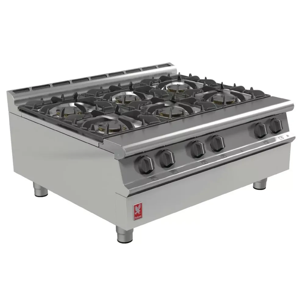 Falcon Dominator Plus 6 Burner Propane Gas Boiling Top G3121 - islandcatering