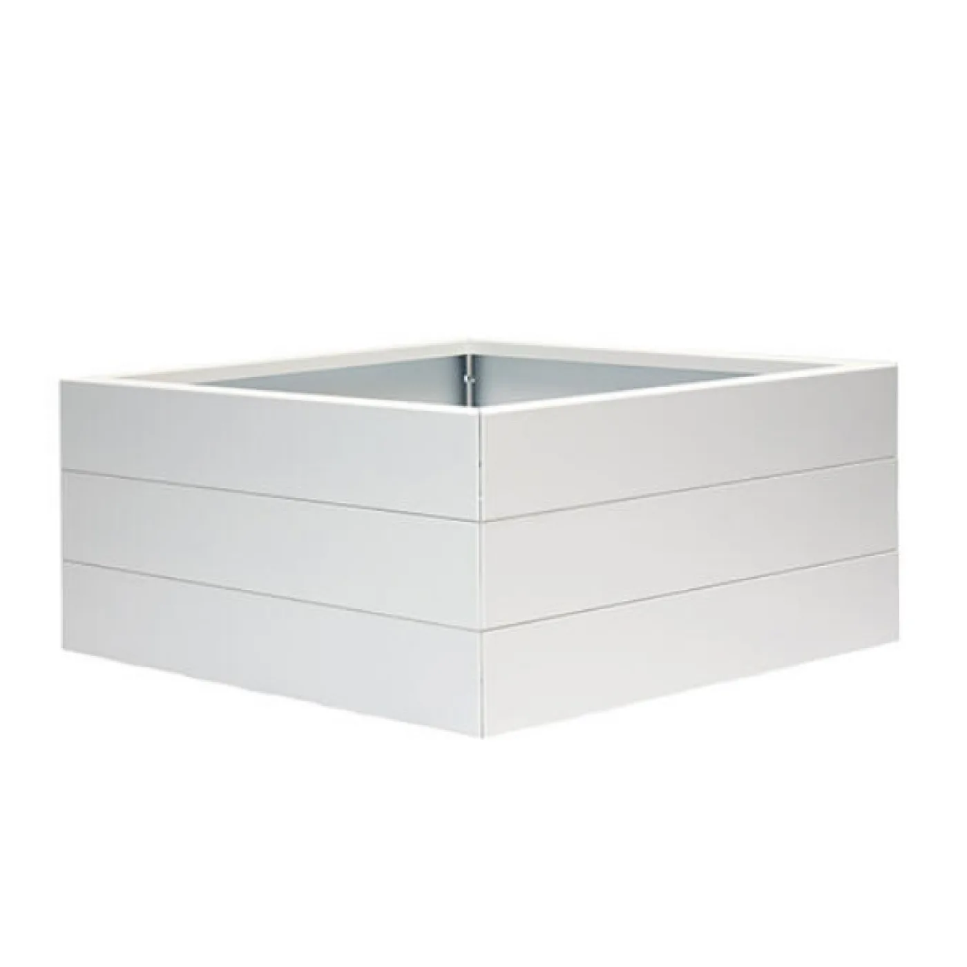 Bloembak Modulair Wit - 42 cm hoog - 1