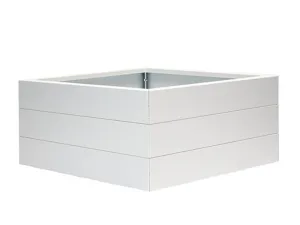 Bloembak Modulair Wit - 42 cm hoog