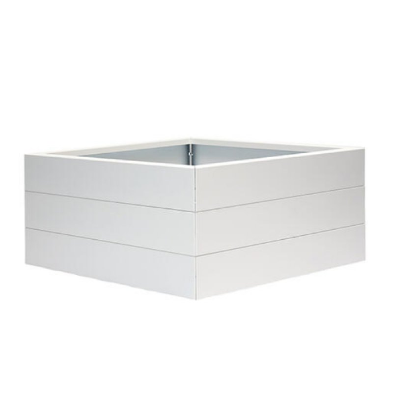 Bloembak Modulair Wit - 42 cm hoog