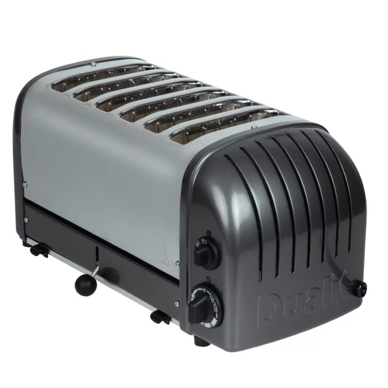 Dualit 6 Slice Vario Toaster Charcoal 60156 - islandcatering