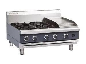Blue Seal Cobra Countertop LPG Hob with Griddle C9C-B - islandcatering