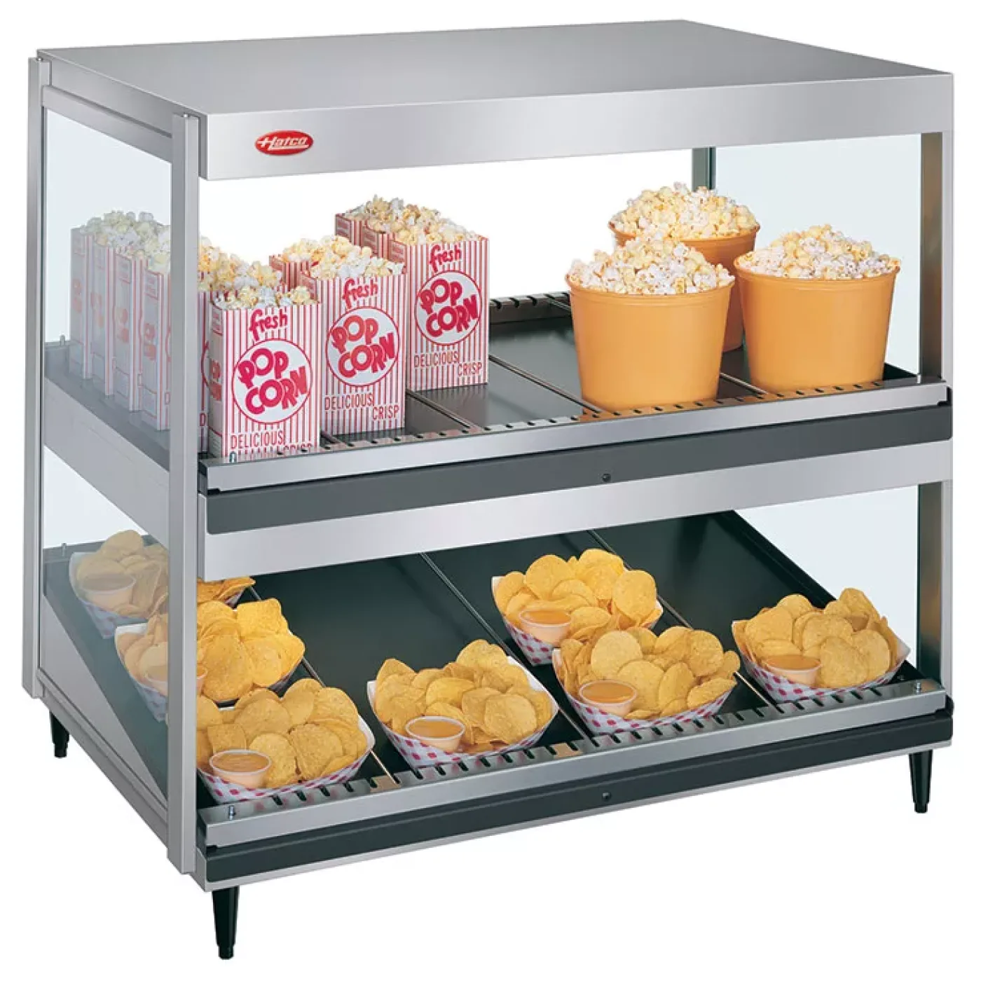 Hatco Hot Hold GRSDSH-36D Display warmer 2 shelves, top & base heat. - islandcatering - 1