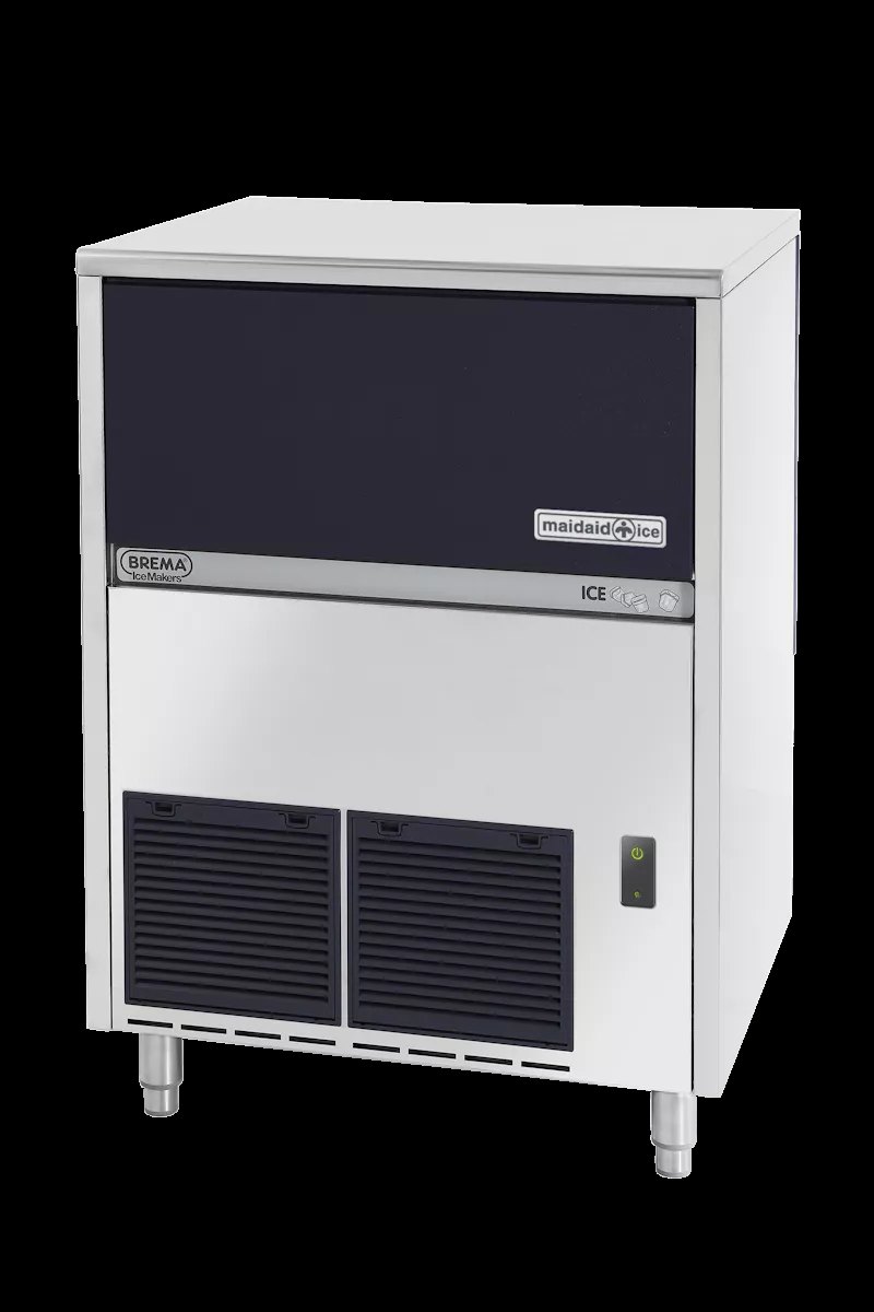 Maidaid M65-40 HC DP Ice Cube Maker with Drain Pump and 40kg Bin - islandcatering
