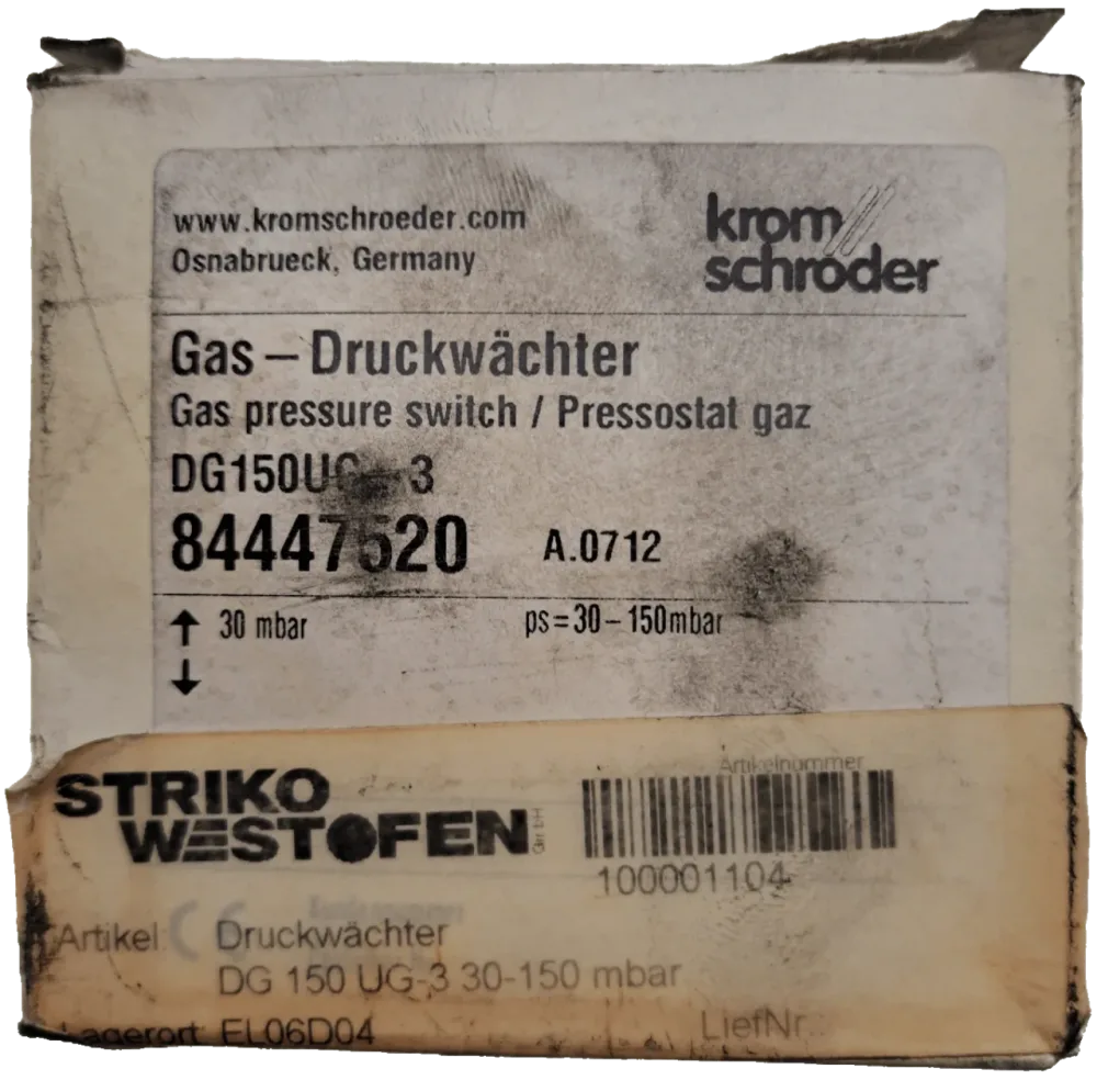 Kromschröder Gas-Druckwächter DG150UG3