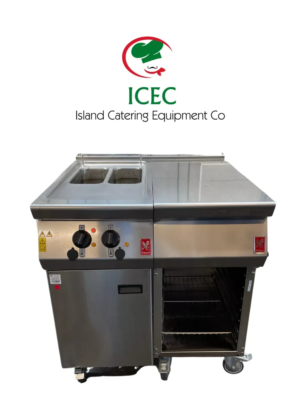 Falcon Fryer E3840 Dominator Plus Single Pan Twin Basket 20L Electric - islandcatering