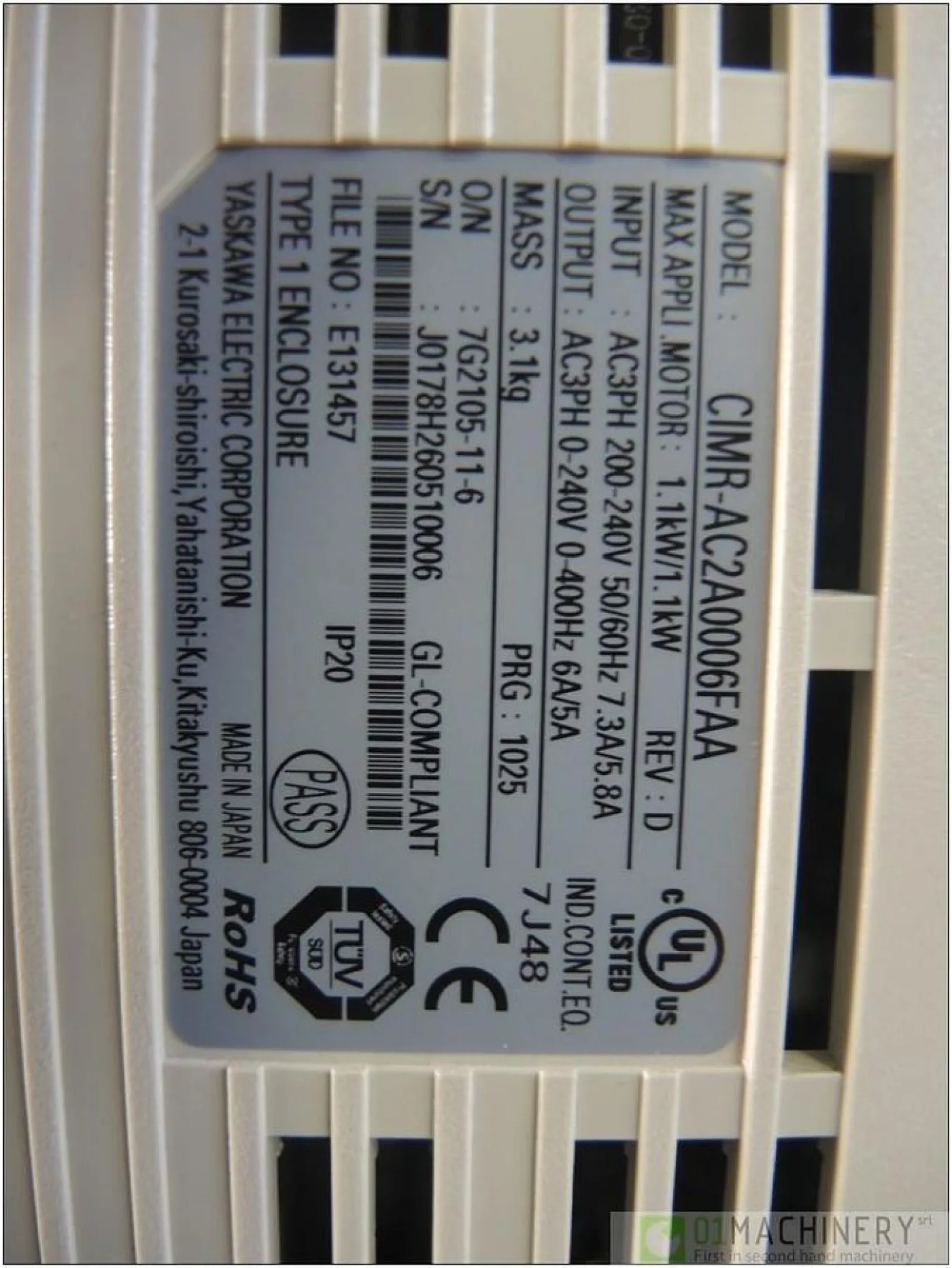 2006 YASKAWA CIMR-AC2A0006FAA AI1544 - 5
