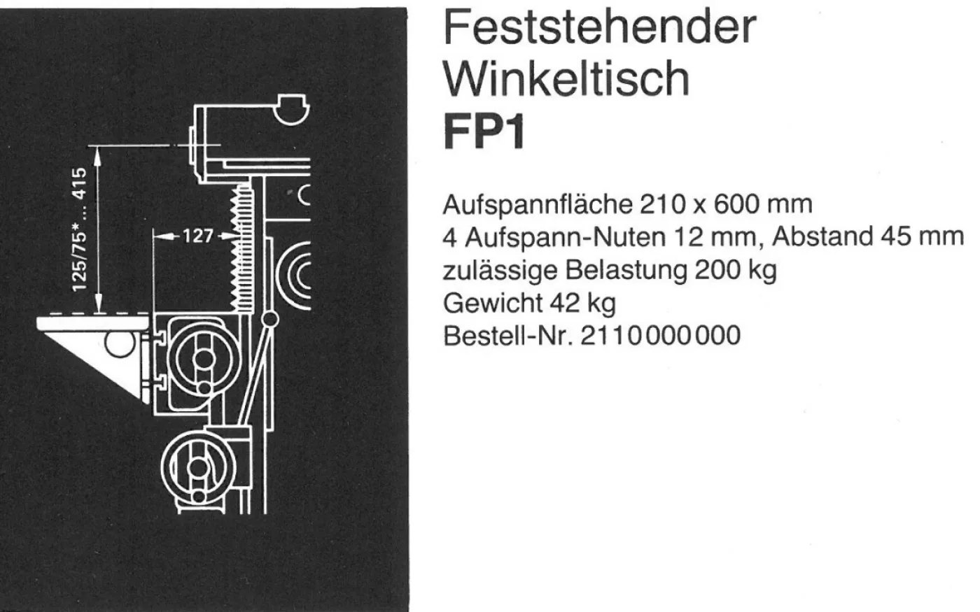 2110 / FP 1 DECKEL 19xx - 2