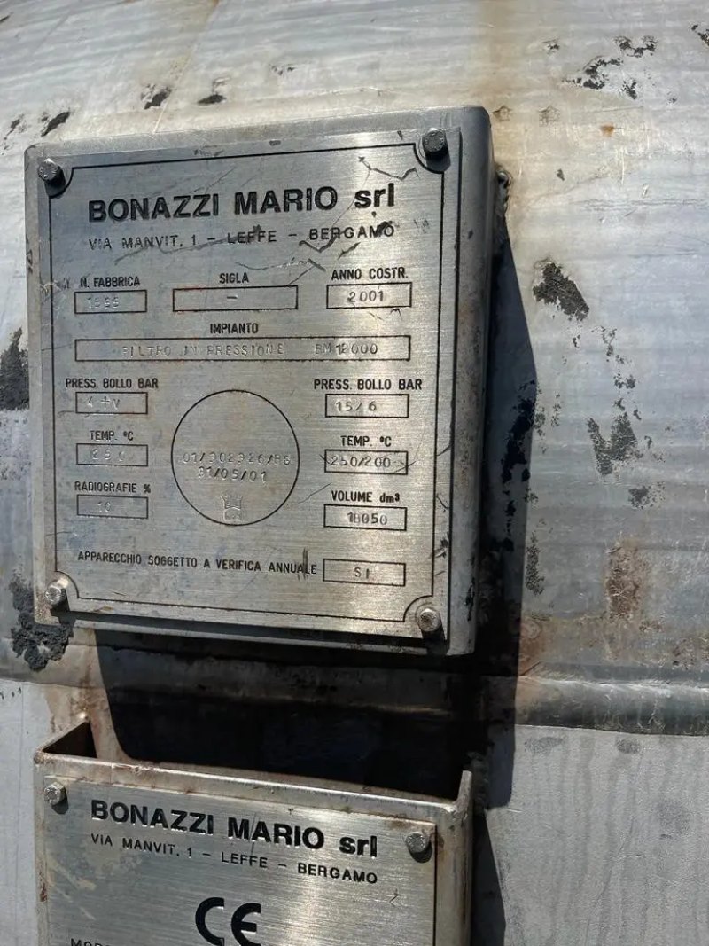 NUCHA BONNAZZI MARIO BM 12000 FILTER DRYER