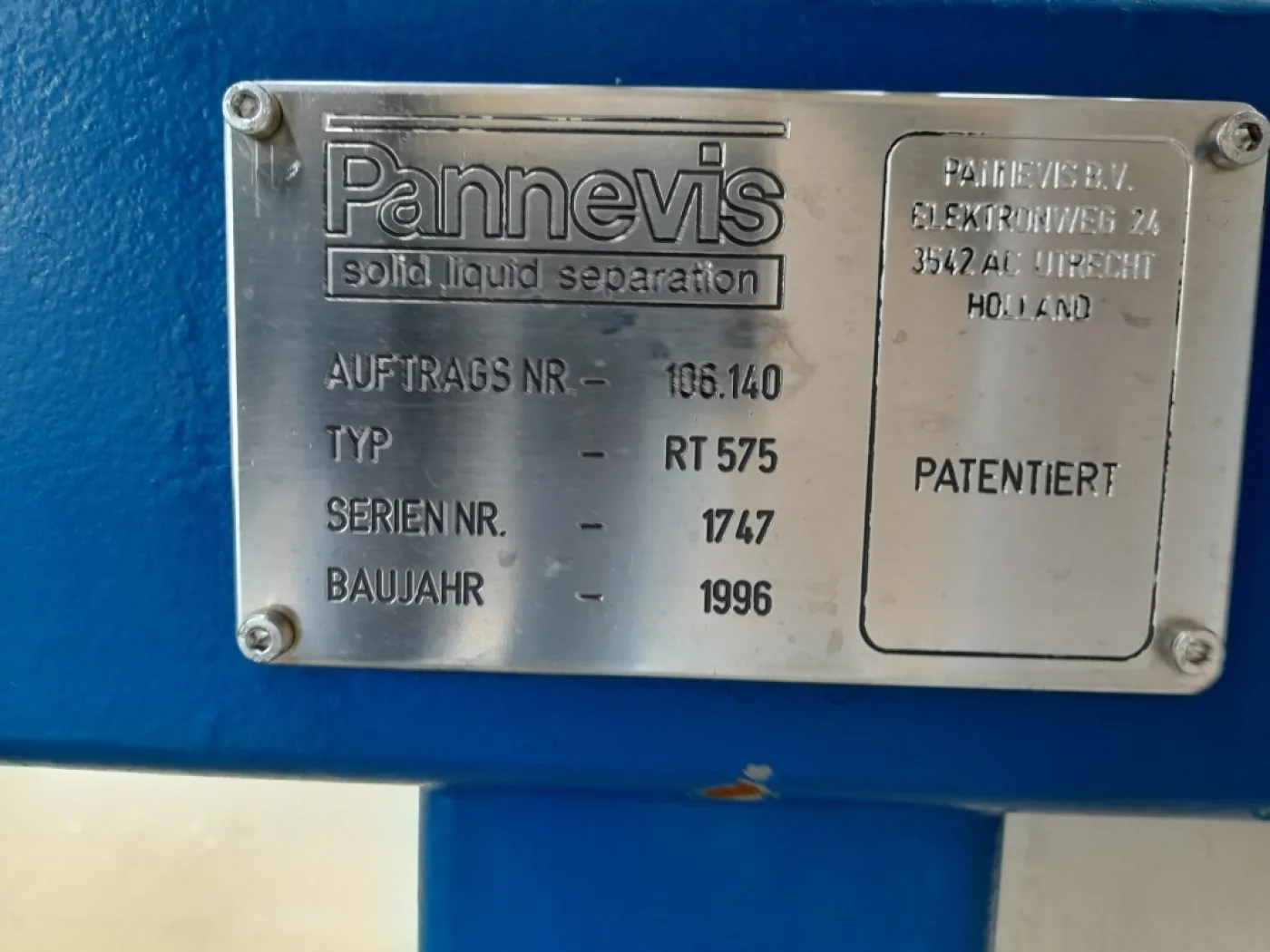Pannevis RT 0,575 x 2,8 M - Vacuum belt filter - 7