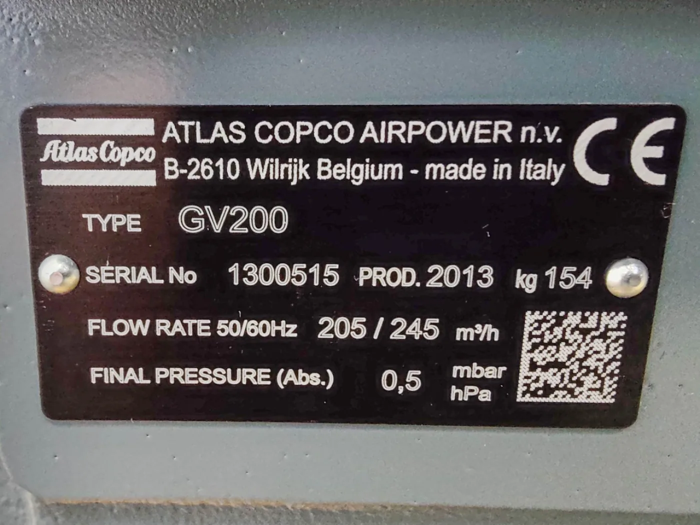 Atlas Copco GV 200 - Vacuum pump - 4