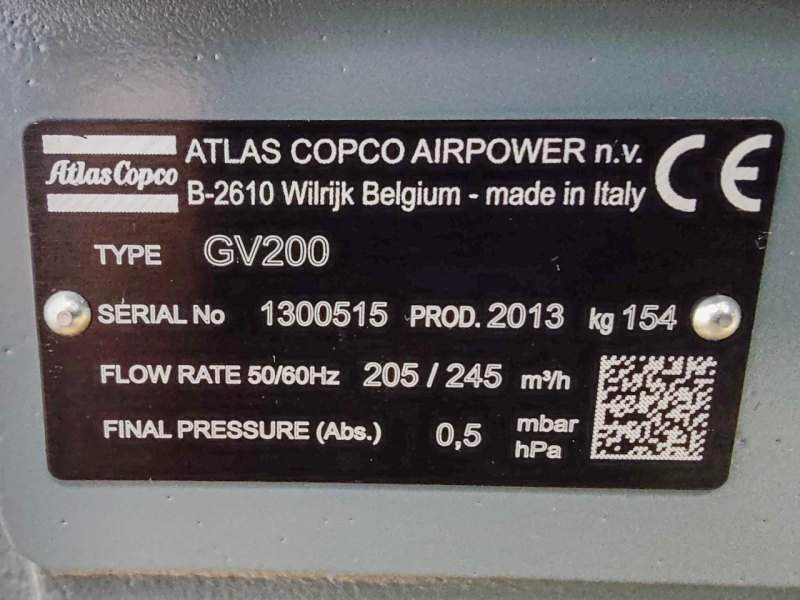 Atlas Copco GV 200 - Vacuum pump