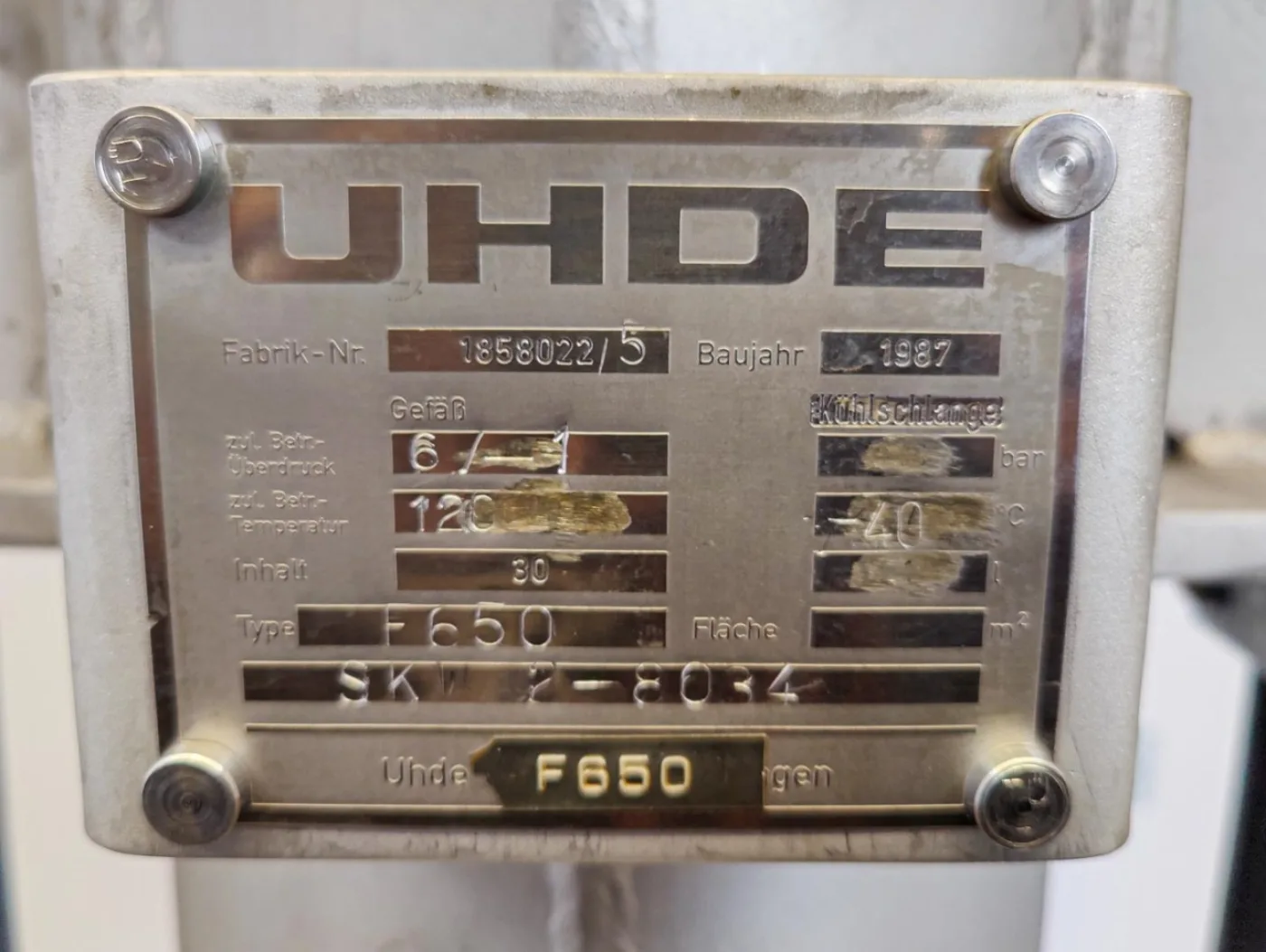 Uhde Hagen F650 - Pressure vessel - 7
