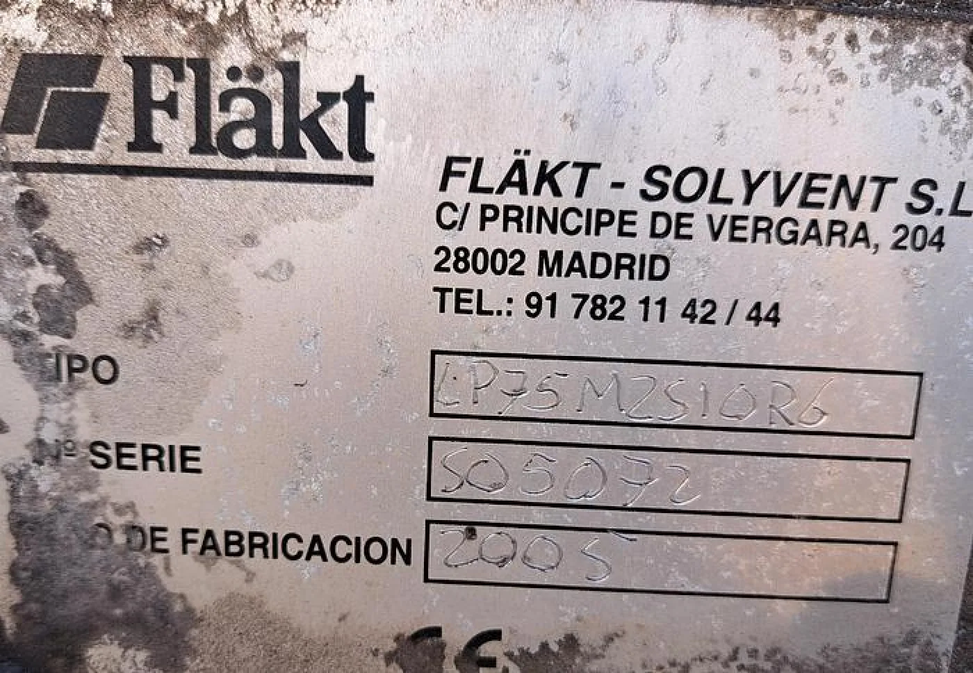 Ventilador de inox FLAKT SOLYVENT de 18,5 kw - 5